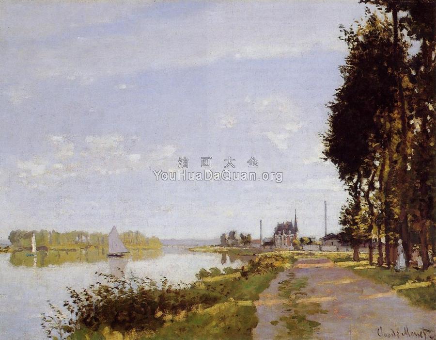 The Promenade at Argenteuil - 克劳德·莫奈